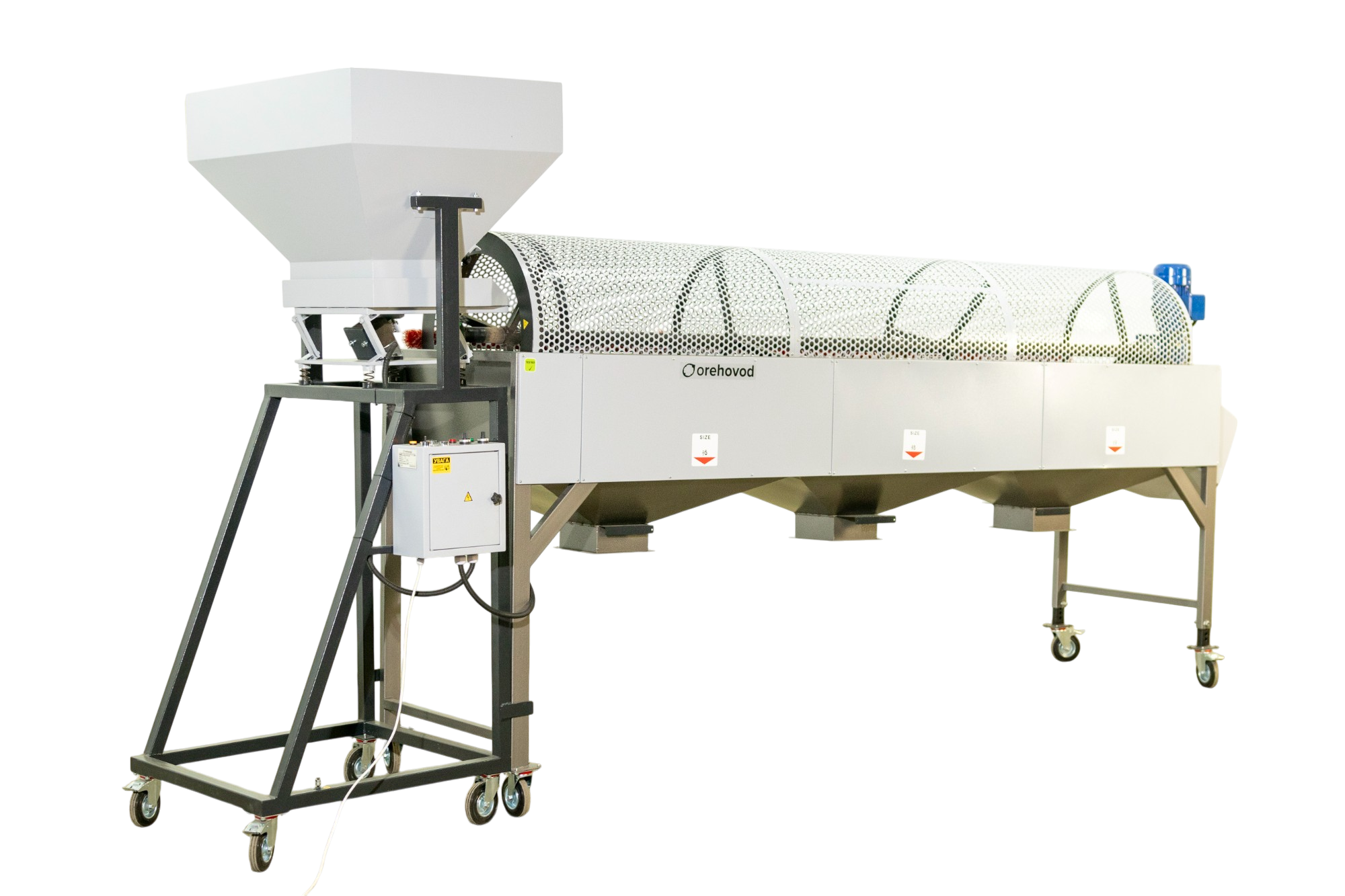 Hazelnut calibrating machine 3 fractions